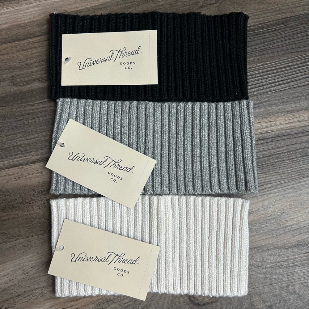 NWT 3pk Universal Thread Ribbed Knit Headband